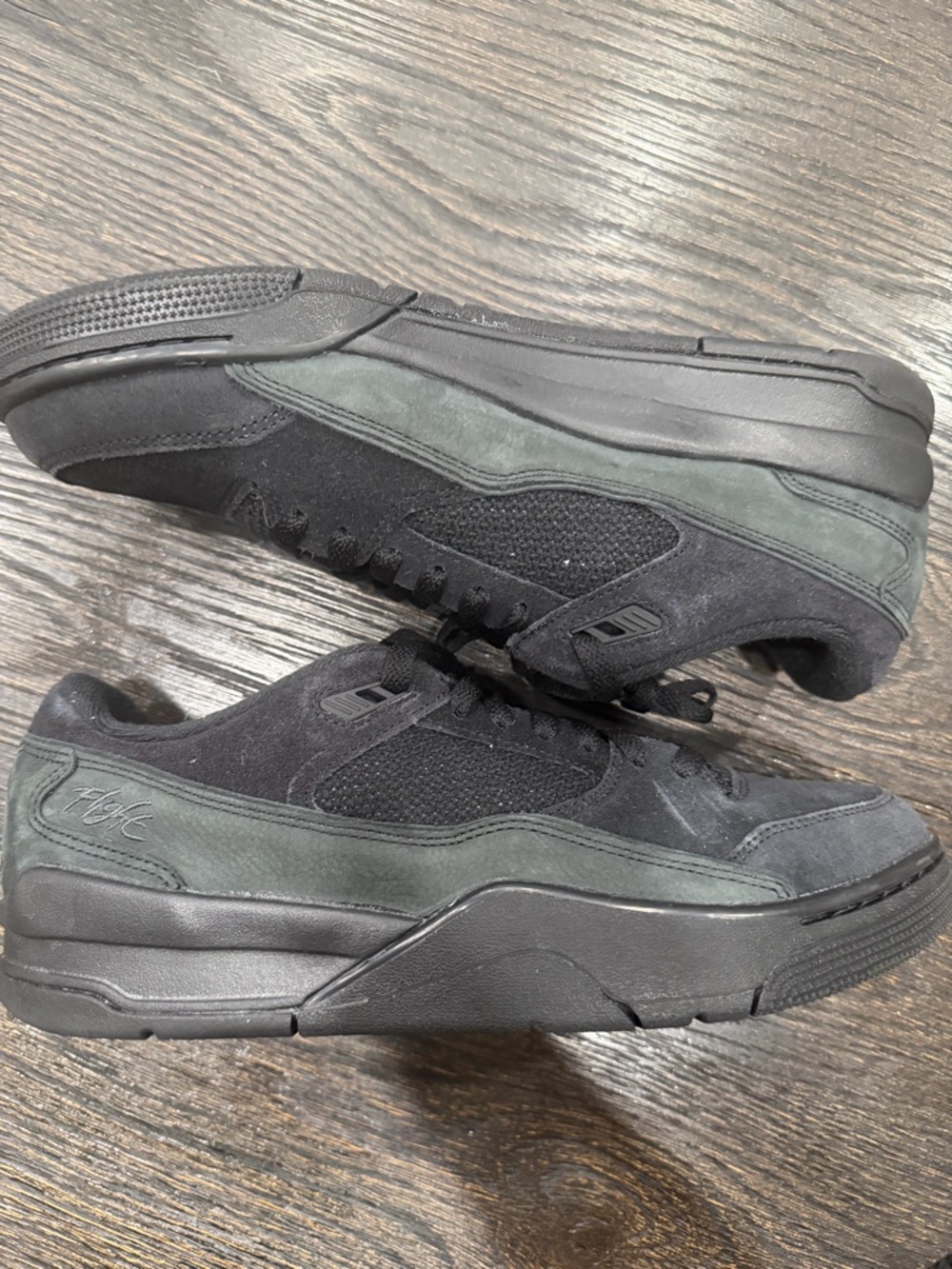 Nike Air Jordan Flight Court Men's Shoes Triple Black Mens size 10